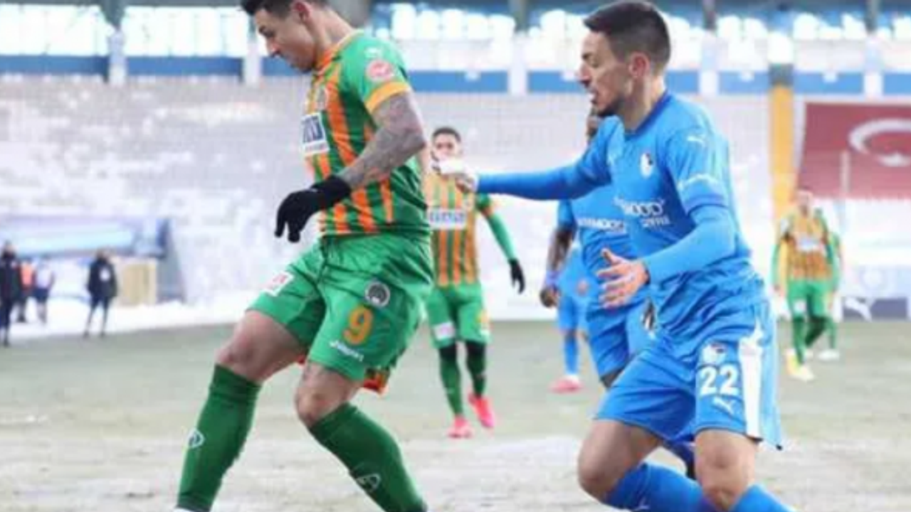 Alanyaspor'un gücü, Erzurumspor'a yetmedi!