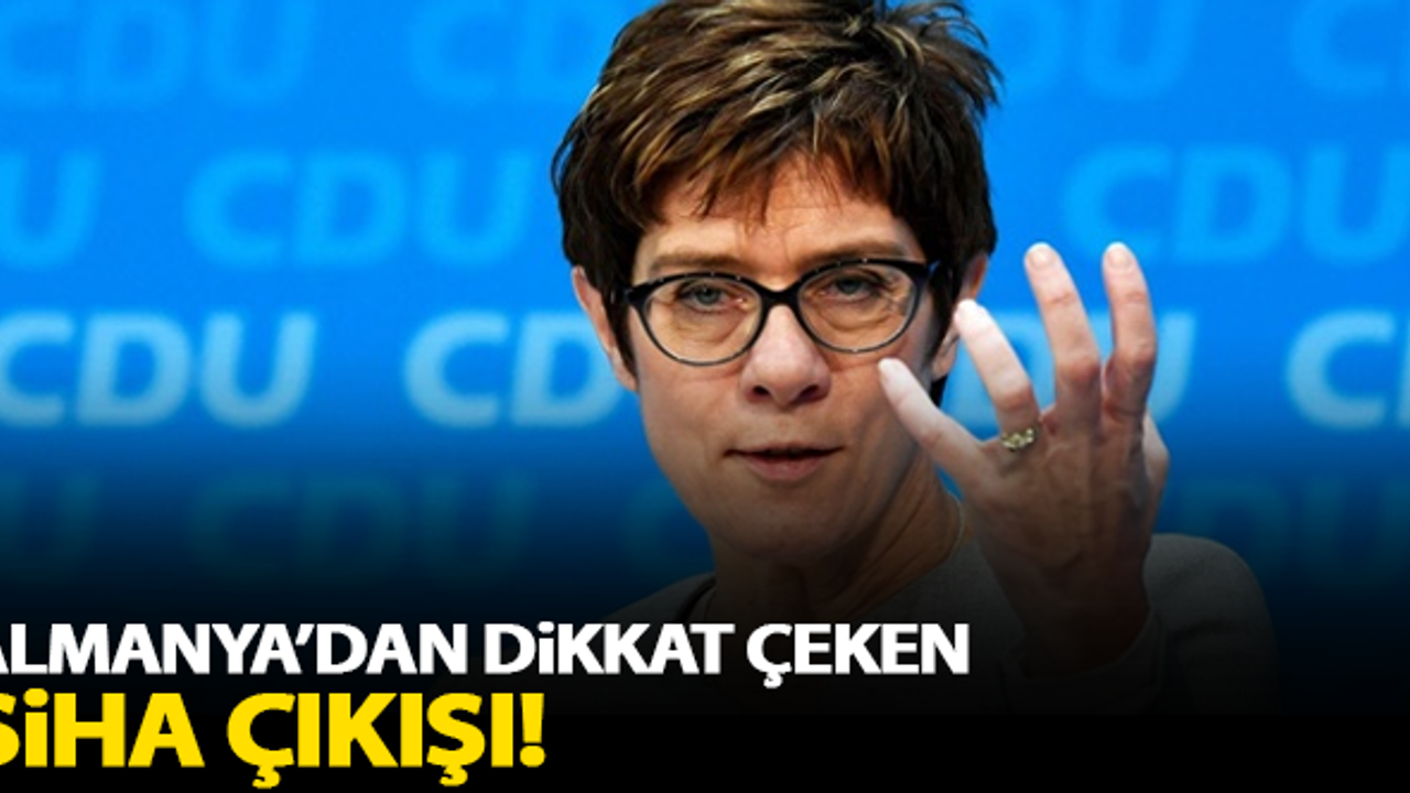 Almanya'dan dikkat çeken SİHA açıklaması!