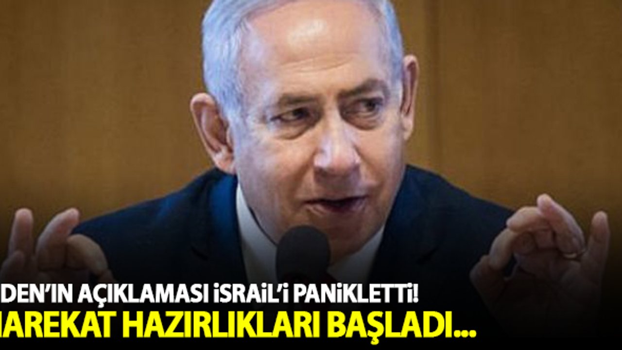Biden'ın açıklaması İsrail'i panikletti! Harekat hazırlıkları başladı...