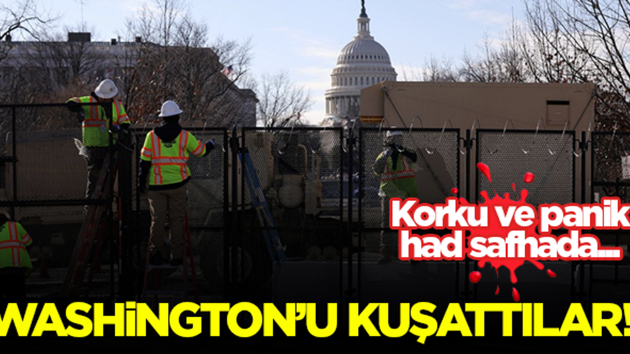 Biden'ın yemin töreni öncesi Washington'u askerler kuşattı!