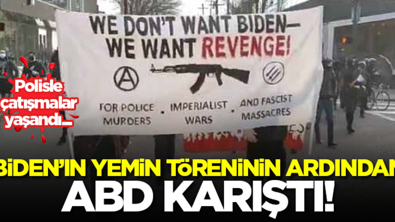 Biden'ın yemin töreni sonrası ABD karıştı!