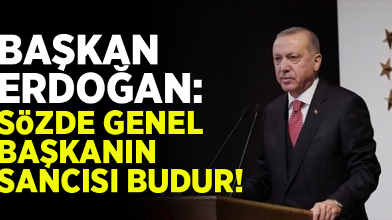 Cumhurbaşkanı Erdoğan: "Sözde genel başkanının sancısı budur"