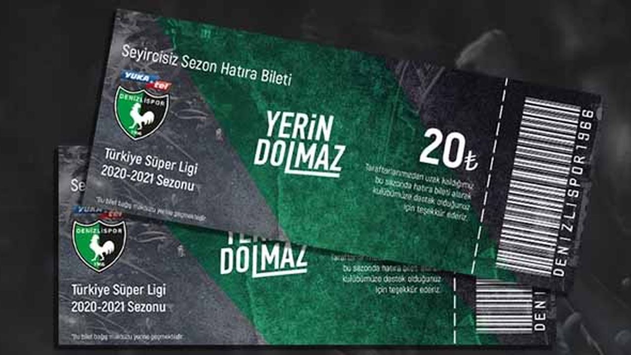 Denizlispor 'hatıra bilet' satışına başladı