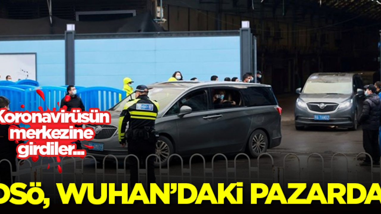 DSÖ, koronavirüsün dünyaya yayıldığı Wuhan'daki pazarda!