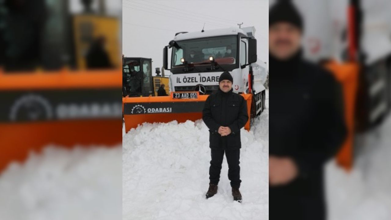 Elazığ Valisi Erkaya Yırık'tan karla mücadele ekiplerine baklavalı ziyaret