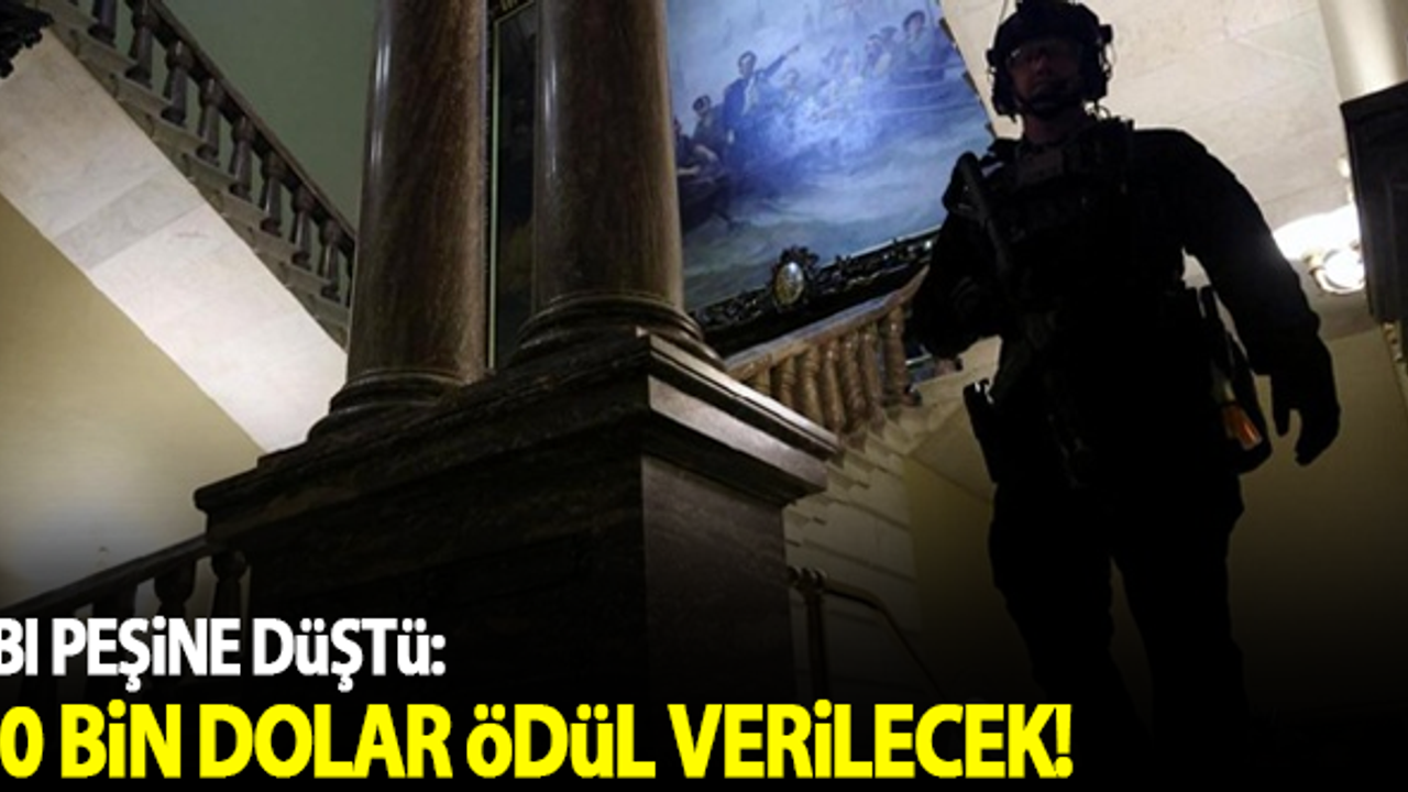 FBI peşine düştü: 50 bin dolar ödül verilecek!