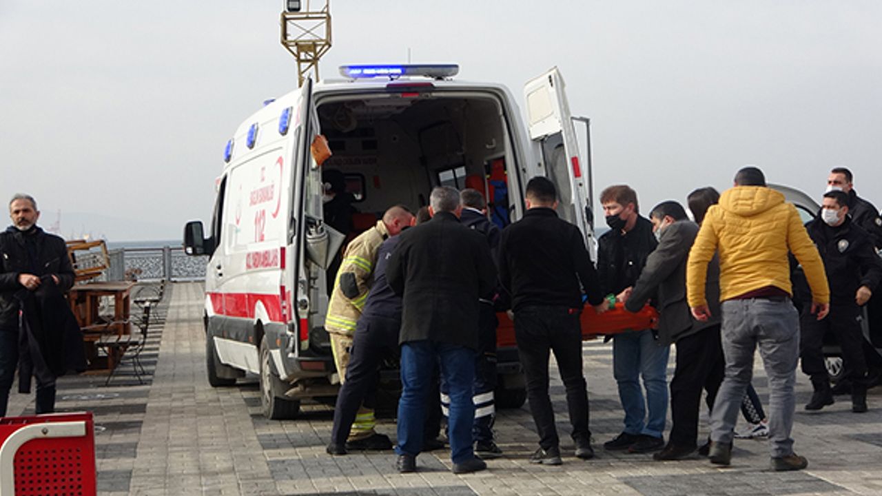 Gemlik'te denize düşen kadın kurtarıldı