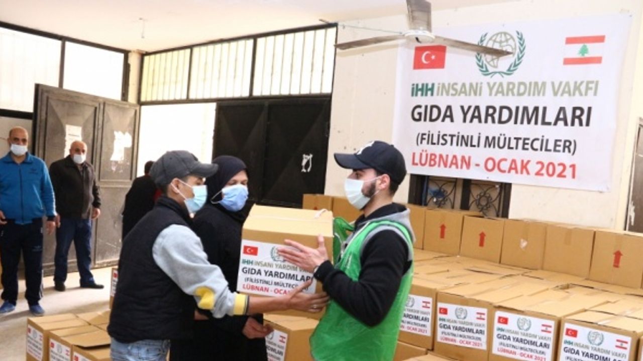 İHH'dan Lübnan'daki kamplarda yaşayan Filistinlilere yardım