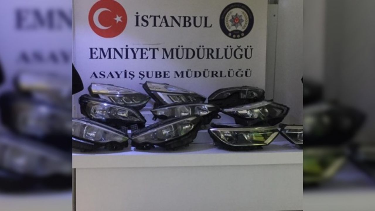 İstanbul'da otomobil farlarını çaldıkları iddia edilen 3 şüpheli tutuklandı