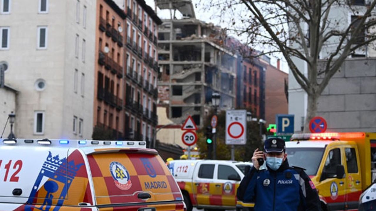 Madrid'de şiddetli patlama: 2 ölü, 8 yaralı