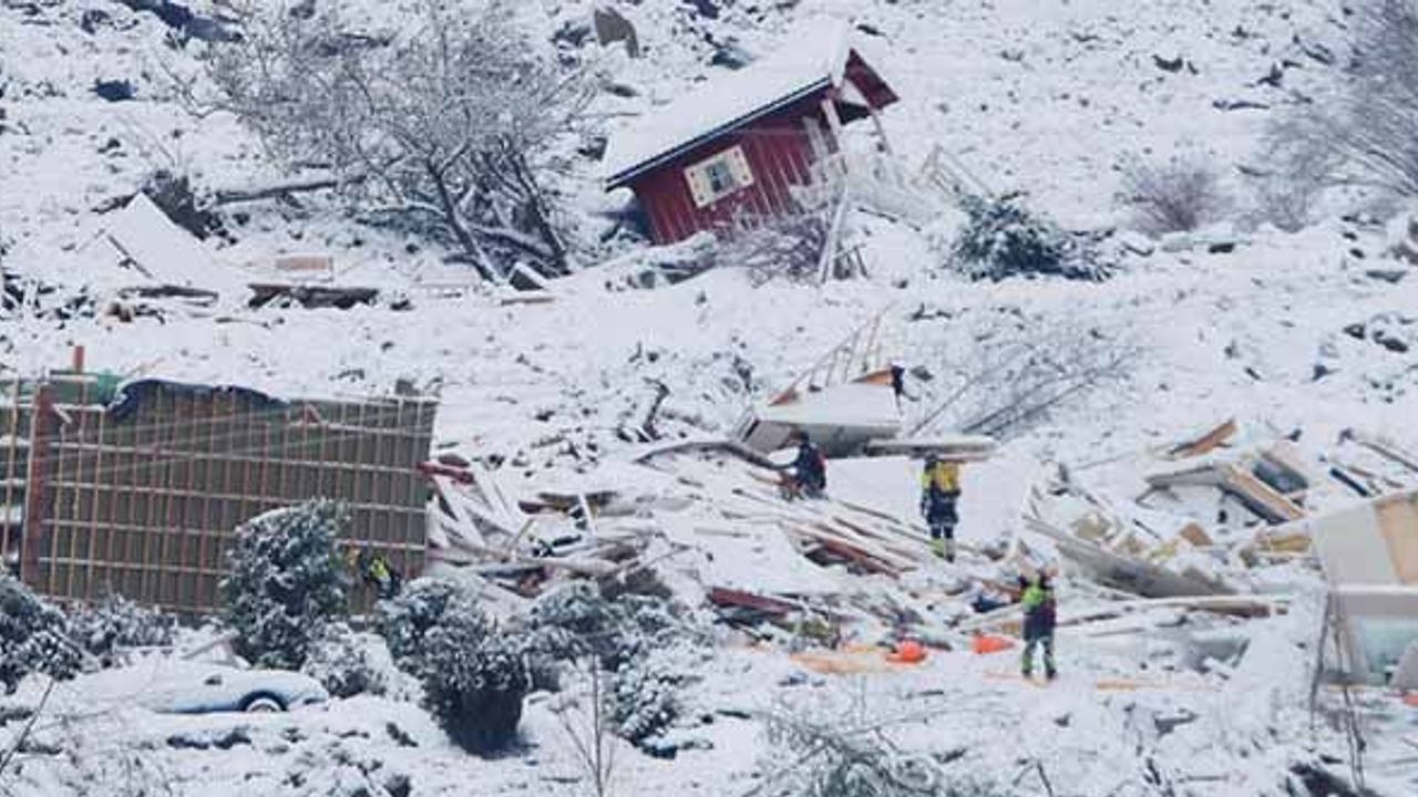 Norveç'te yaşanan heyelanda can kaybı 6'ya çıktı