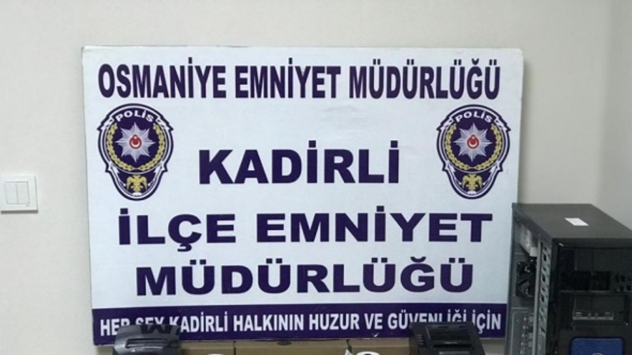 Osmaniye'de yasa dışı bahis operasyonunda iki kişi yakalandı