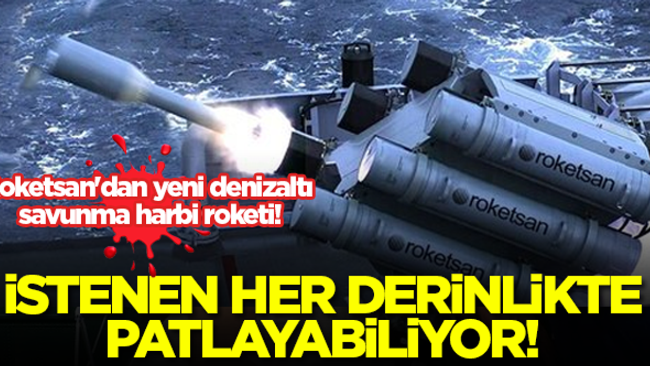 Roketsan'dan yeni denizaltı savunma harbi roketi!