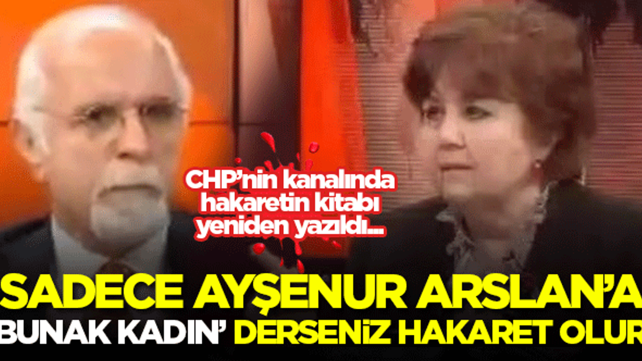 Sadece Ayşenur Arslan'a 'bunak kadın' derseniz hakaret sayılır!