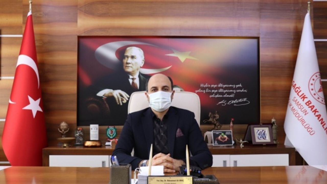 Samsun İl Sağlık Müdürü Oruç'tan “aşı rehavete neden olmasın“ uyarısı