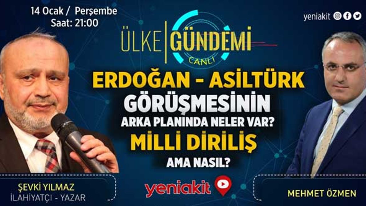 Şevki Yılmaz canlı yayında gündeme ilişkin soruları cevaplayacak!