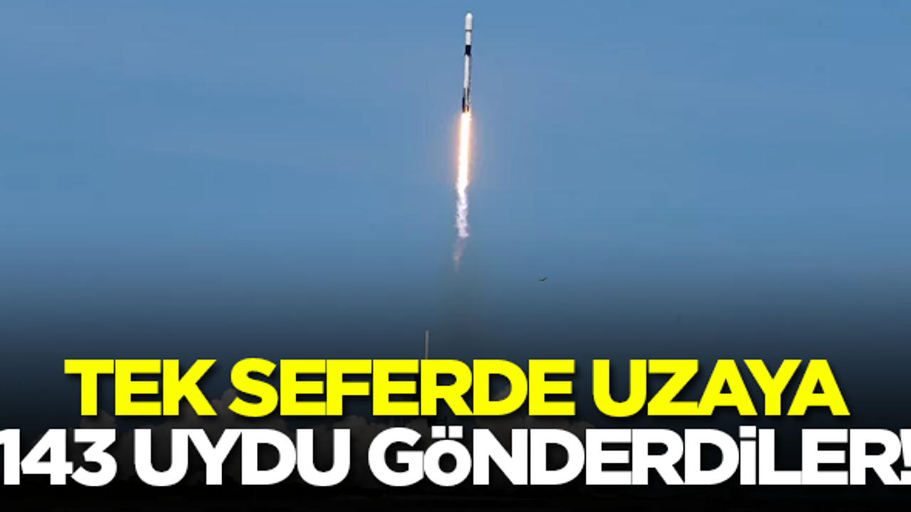 Tek seferde uzaya 143 uydu gönderdiler!