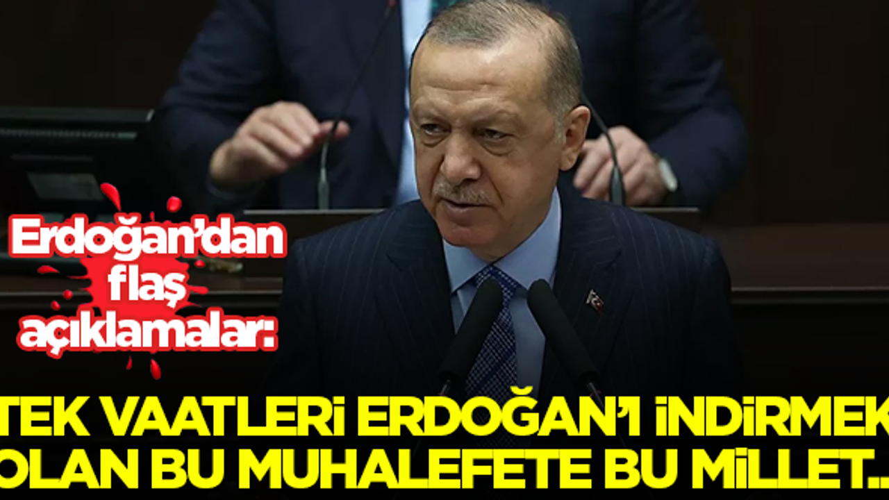 'Tek vaatleri Tayyip Erdoğan'ı indirmek olan bir muhalefete bu millet iktidarı vermez'