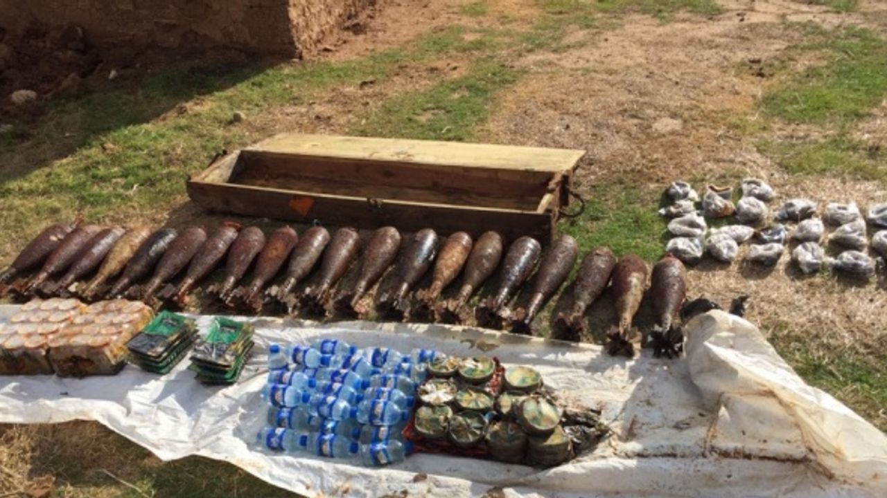 Tel Abyad'da 262 kilo 500 gram patlayıcı ele geçirildi