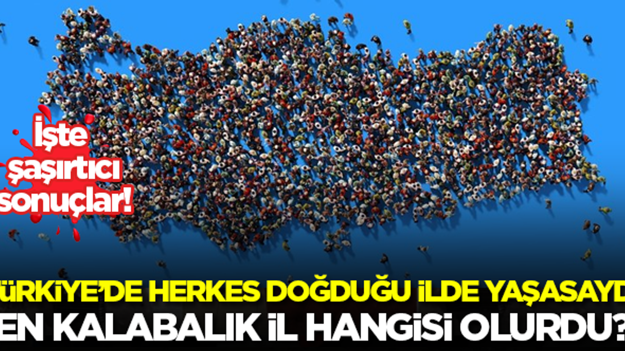 Türkiye'de herkes doğduğu ilde yaşasaydı, en kalabalık il hangisi olurdu?