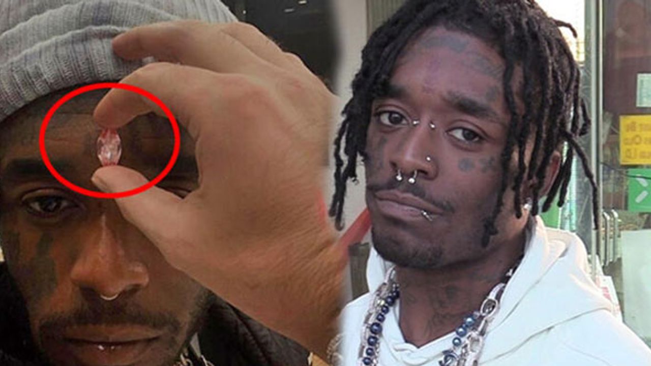 ABD'li rapçi Lil Uzi Vert, 24 milyon dolarlık elması alnına çaktırdı