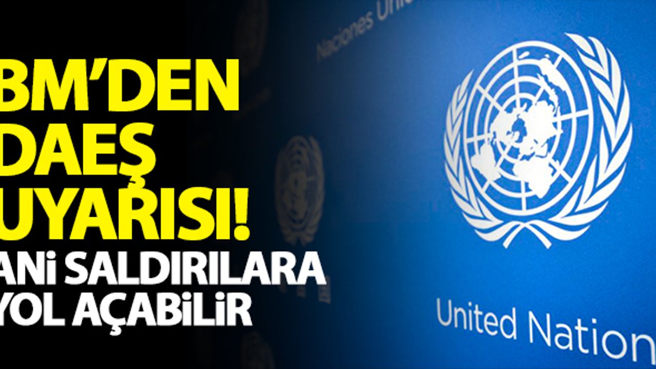 BM'den 'DAEŞ' uyarısı! Ani saldırılara yol açabilir!