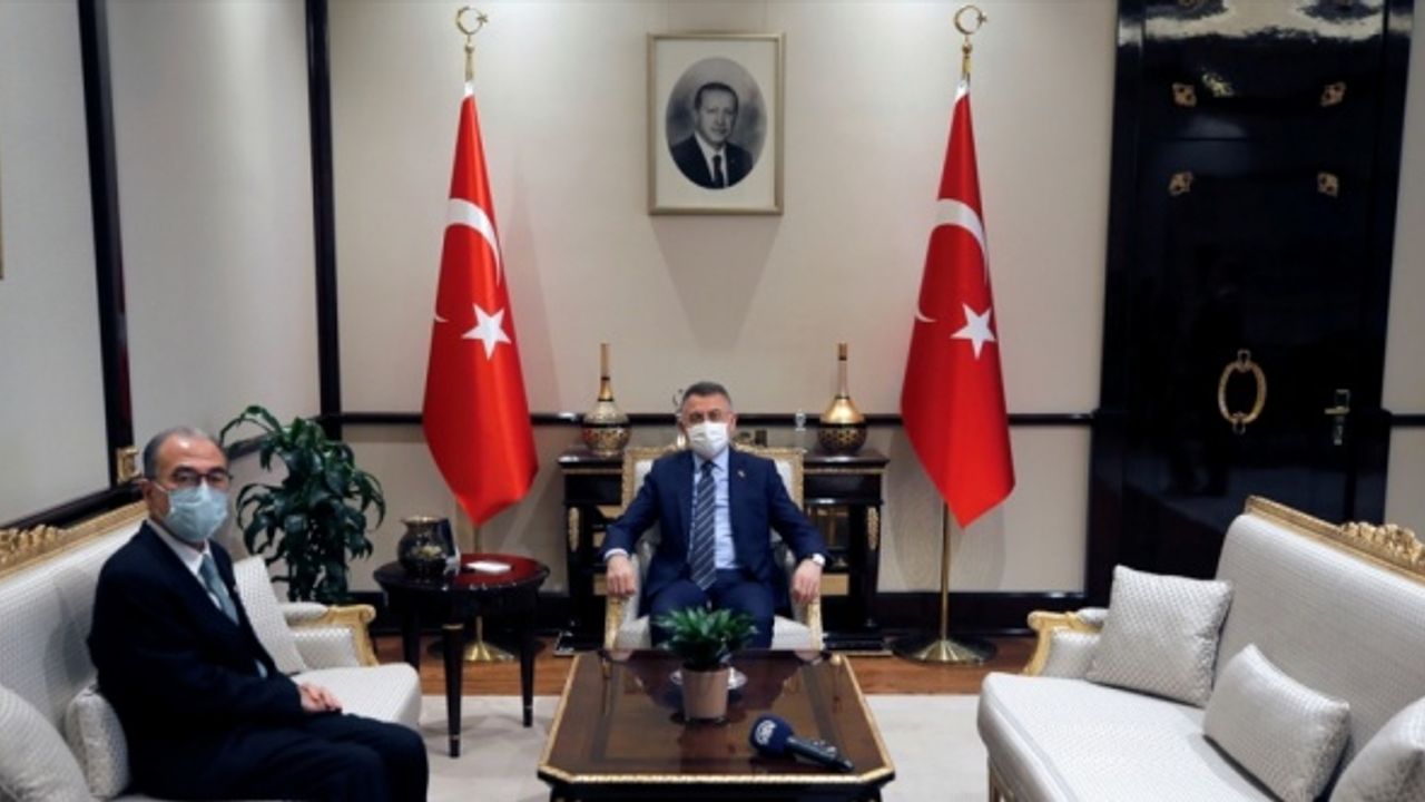 Fuat Oktay, Japonya'nın Ankara Büyükelçisi Kazuhiro Suzuki'yi kabul etti