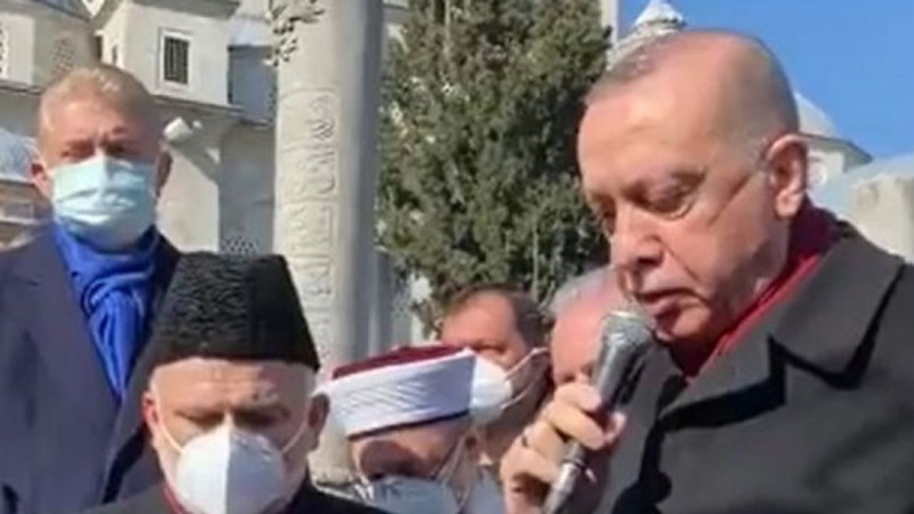 Erdoğan, Muhammed Emin Saraç'ın cenazesinde Fatiha okudu