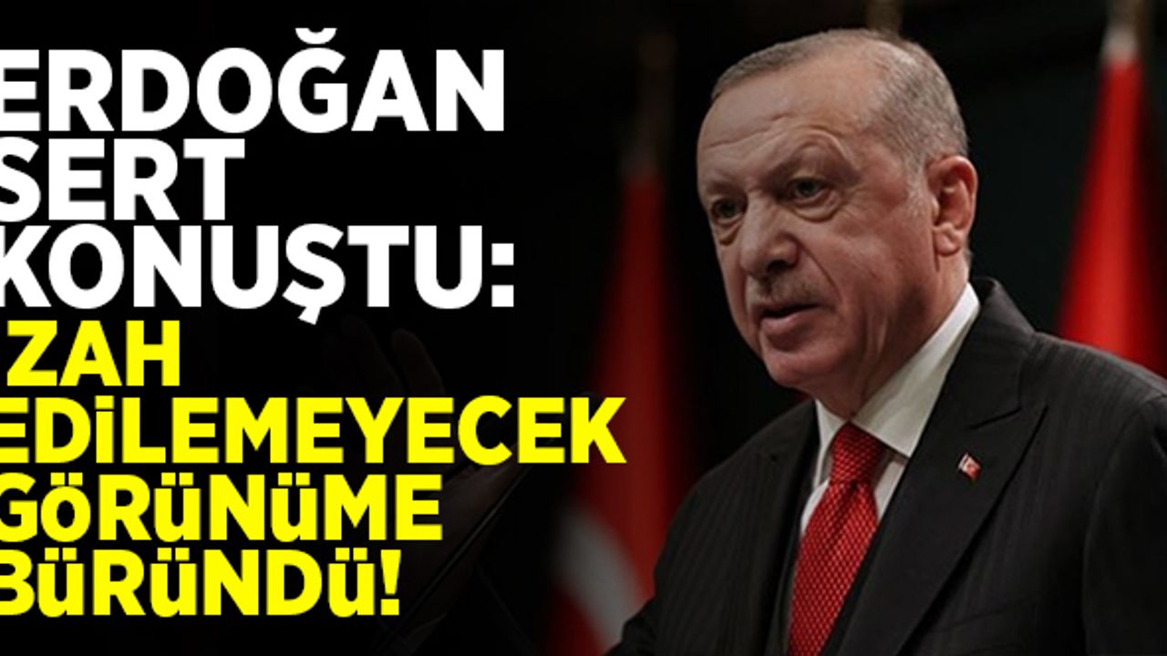 Erdoğan sert tepki gösterdi: "İzah edilemeyecek görünüme büründü!"
