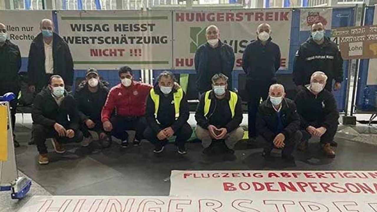Frankfurt Havalimanı'nda işten çıkartılanlar açlık grevine başladı!