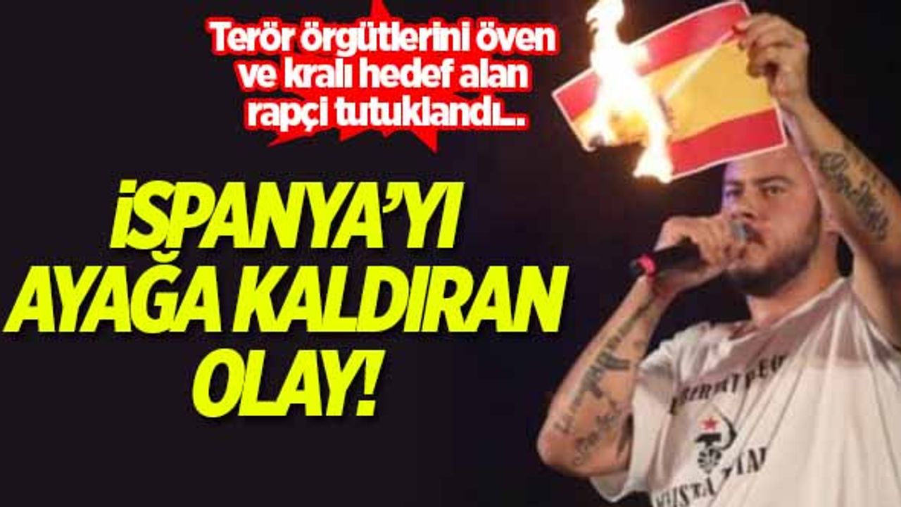 İspanya'yı ayağa kaldıran olay! Terör örgütlerini öven ve kralı hedef alan rapçi Pablo Hasel tutuklandı...