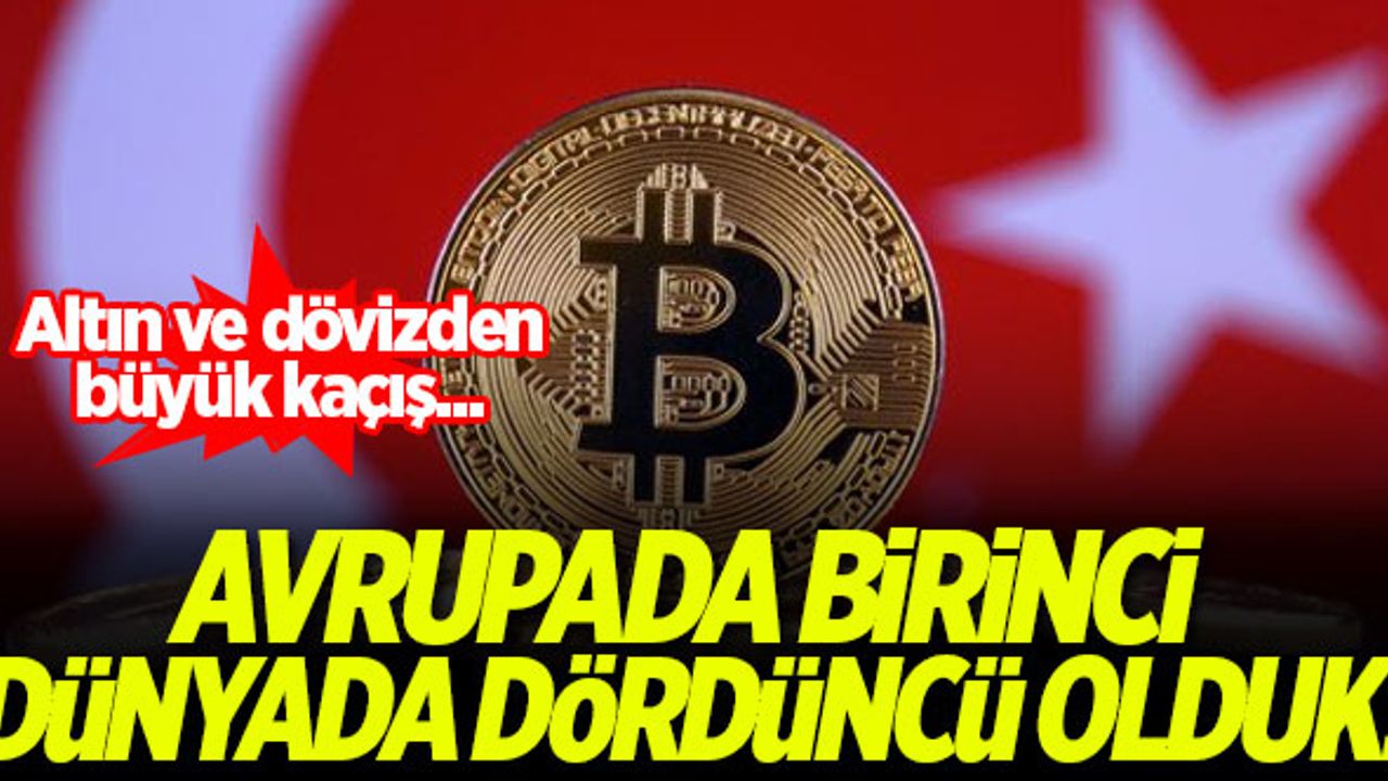 Kripto para kullanımında Türkiye, Avrupa'da birinci dünyada dördüncü!