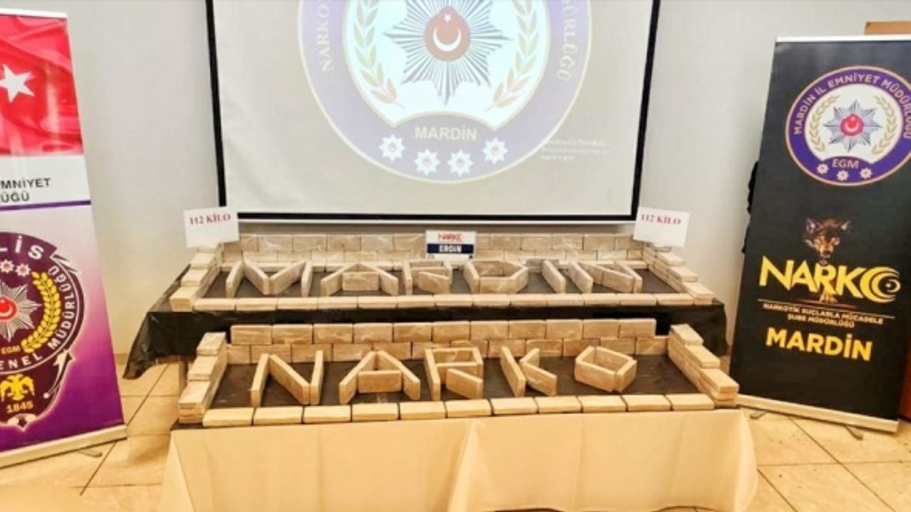 Mardin'de bir TIR'da 112 kilogram eroin ele geçirildi