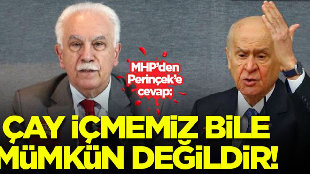 MHP'den Perinçek'e cevap: Çay içmemiz bile mümkün değildir