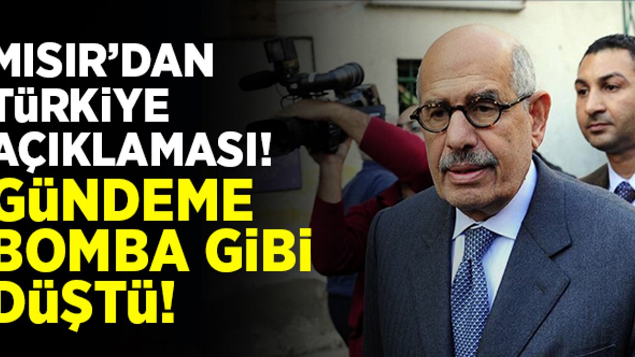 Mısır'dan Türkiye açıklaması! Gündeme bomba gibi düştü...