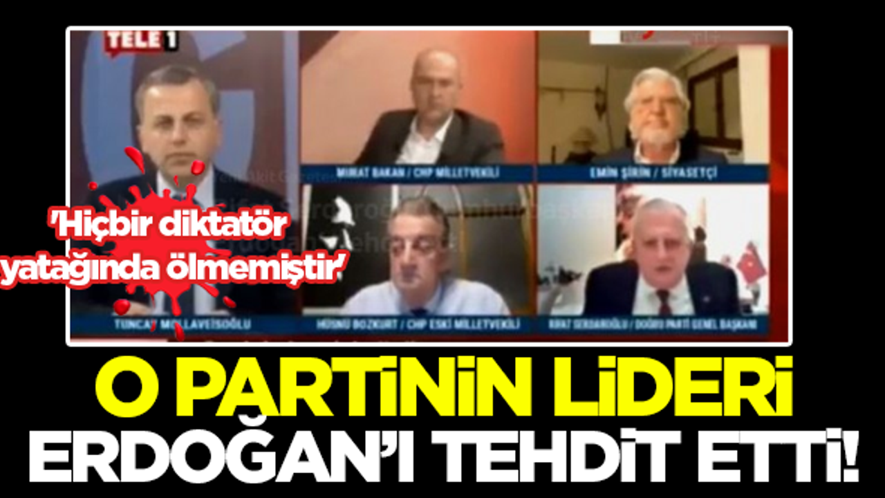 Doğru Parti Genel Başkanı Rifat Serdaroğlu, Erdoğan'ı tehdit etti!