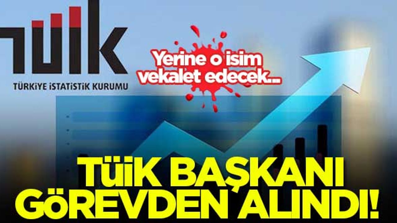 TÜİK başkanı görevden alındı! Yerine o isim vekalet edecek...