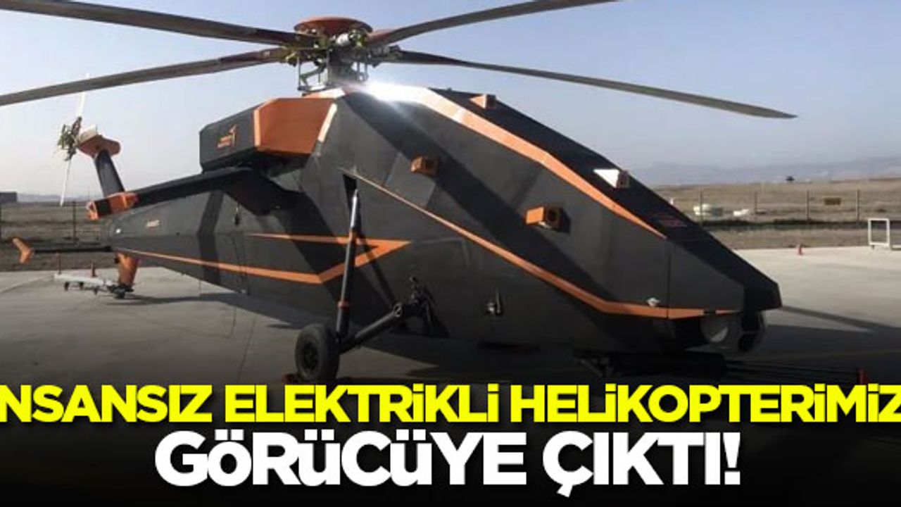 TUSAŞ'ın insansız elektrikli helikopteri T629 görücüye çıktı!