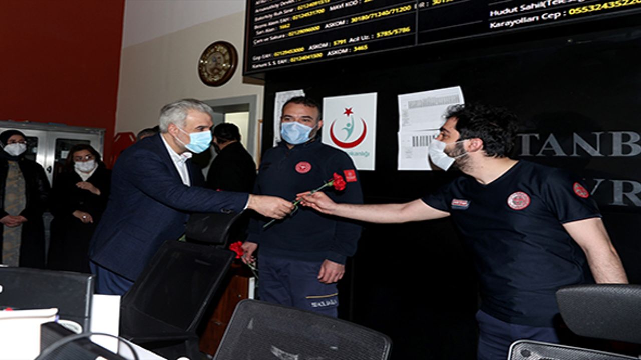 AK Parti İstanbul İl Başkanı Kabaktepe, 112 Komuta Kontrol Merkezini ziyaret etti: