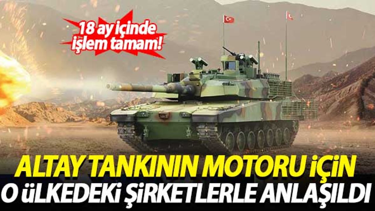 Altay tankının motoru için Güney Koreli şirketlerle anlaşıldı