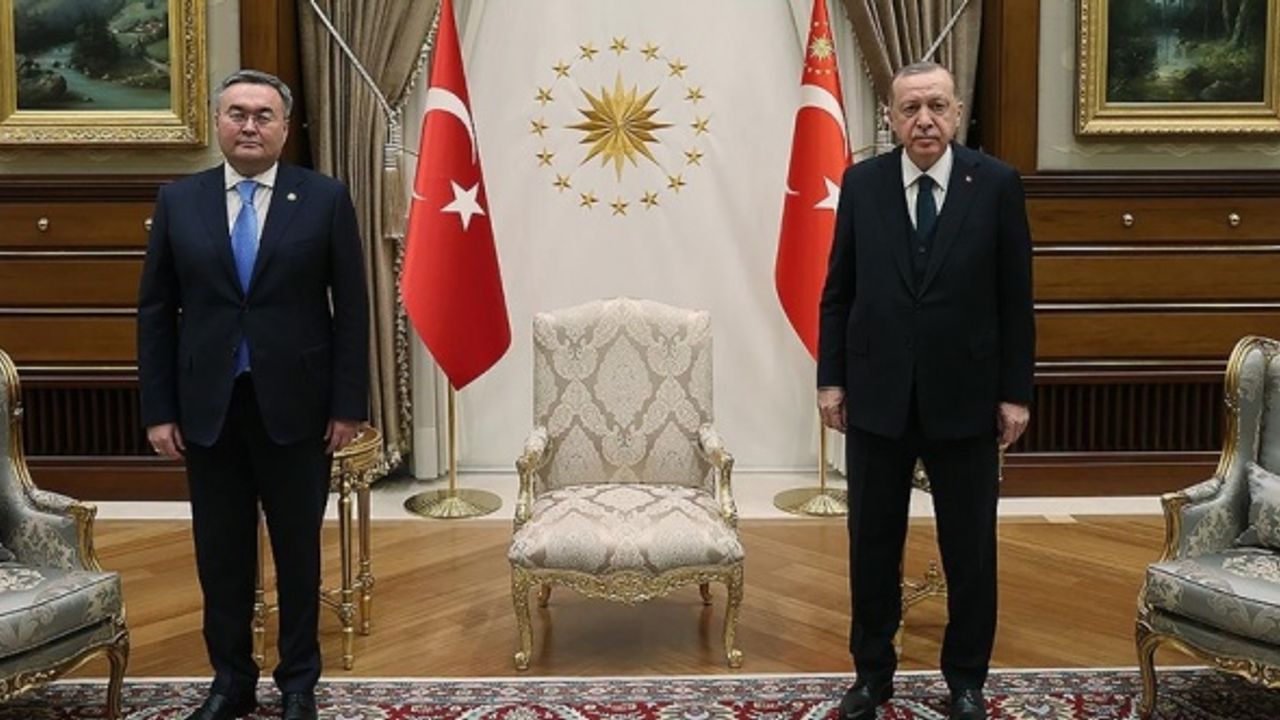 Cumhurbaşkanı Erdoğan, Kazakistan Başbakan Yardımcısı ve Dışişleri Bakanı Tileuberdi'yi kabul etti