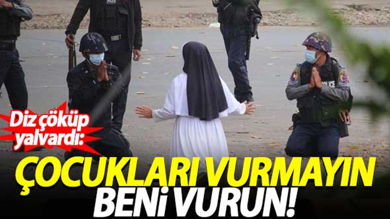 Diz çöküp yalvardı: Çocukları vurmayın beni vurun!