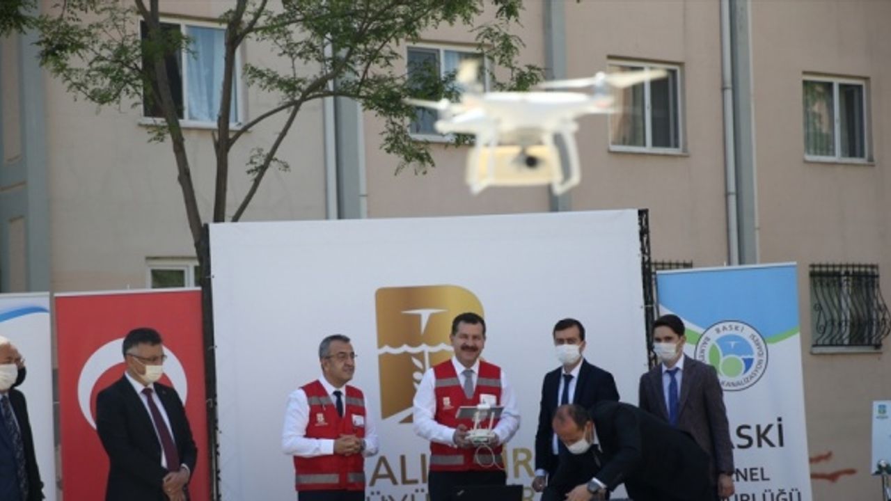 Balıkesir'de 10 bin su sayacı drone ile havadan okunuyor