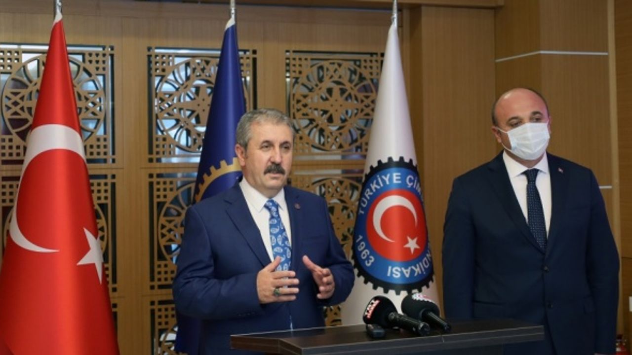 BBP Genel Başkanı Destici, Türkiye Çimse - İş Sendikası Genel Başkanı Nazlım'ı ziyaret etti