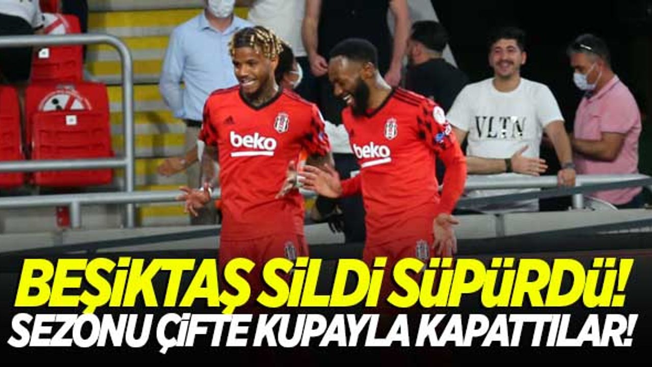 Beşiktaş'tan çifte kupa! Siyah-beyazlılar Türkiye Kupası'nın sahibi oldu