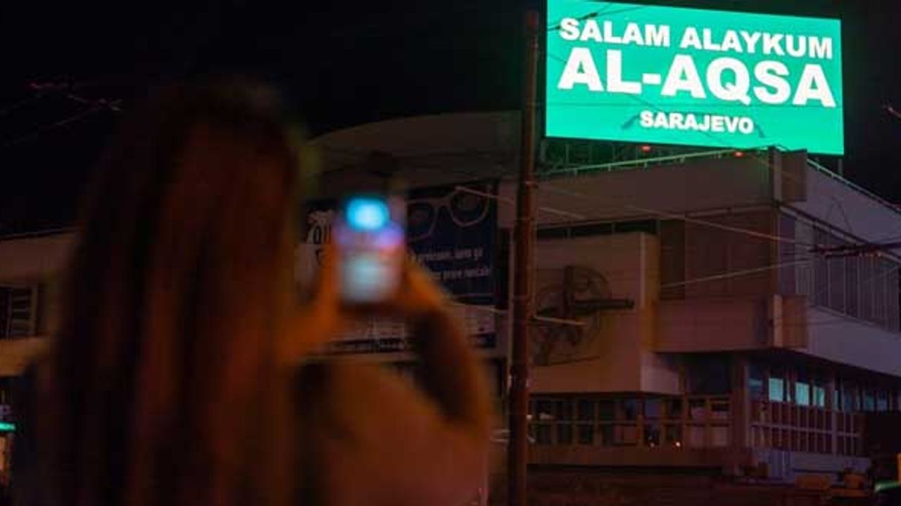 Bosna Hersek'ten Filistinlilere 'Selamün Aleyküm Mescid-i Aksa' mesajı