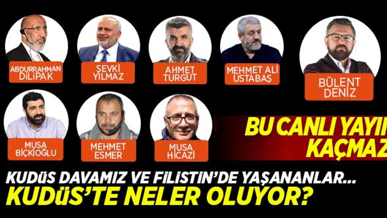 Bu canlı yayın kaçmaz! Bülent Deniz Soracak, Kudüs Sevdalısı isimler yorumlayacak!