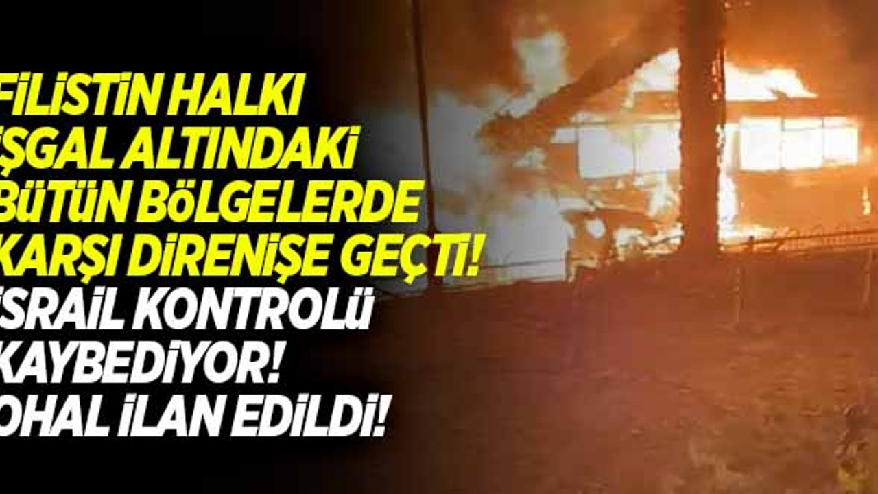 Filistinliler, İşgalcilere karşı toplu direnişe geçti! İşte görüntüler...