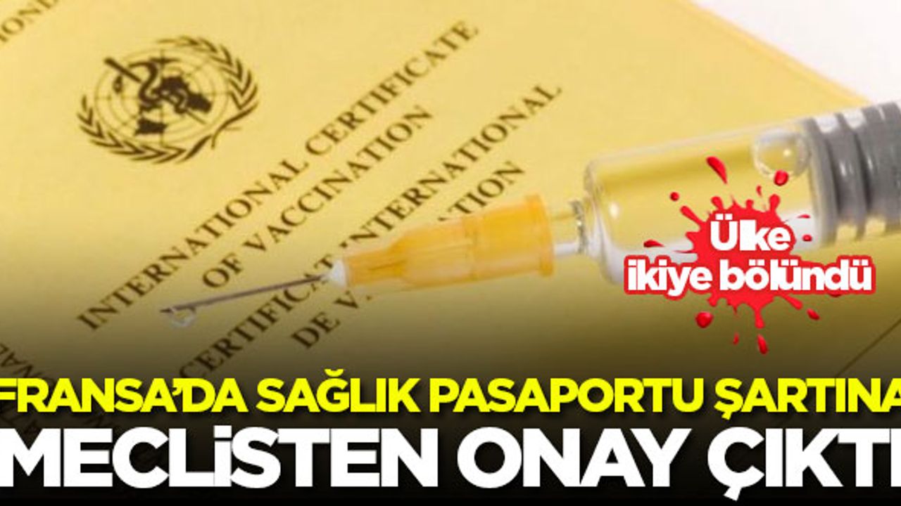 Fransa'da sağlık pasaportu uygulamasına meclisten ilk onay çıktı