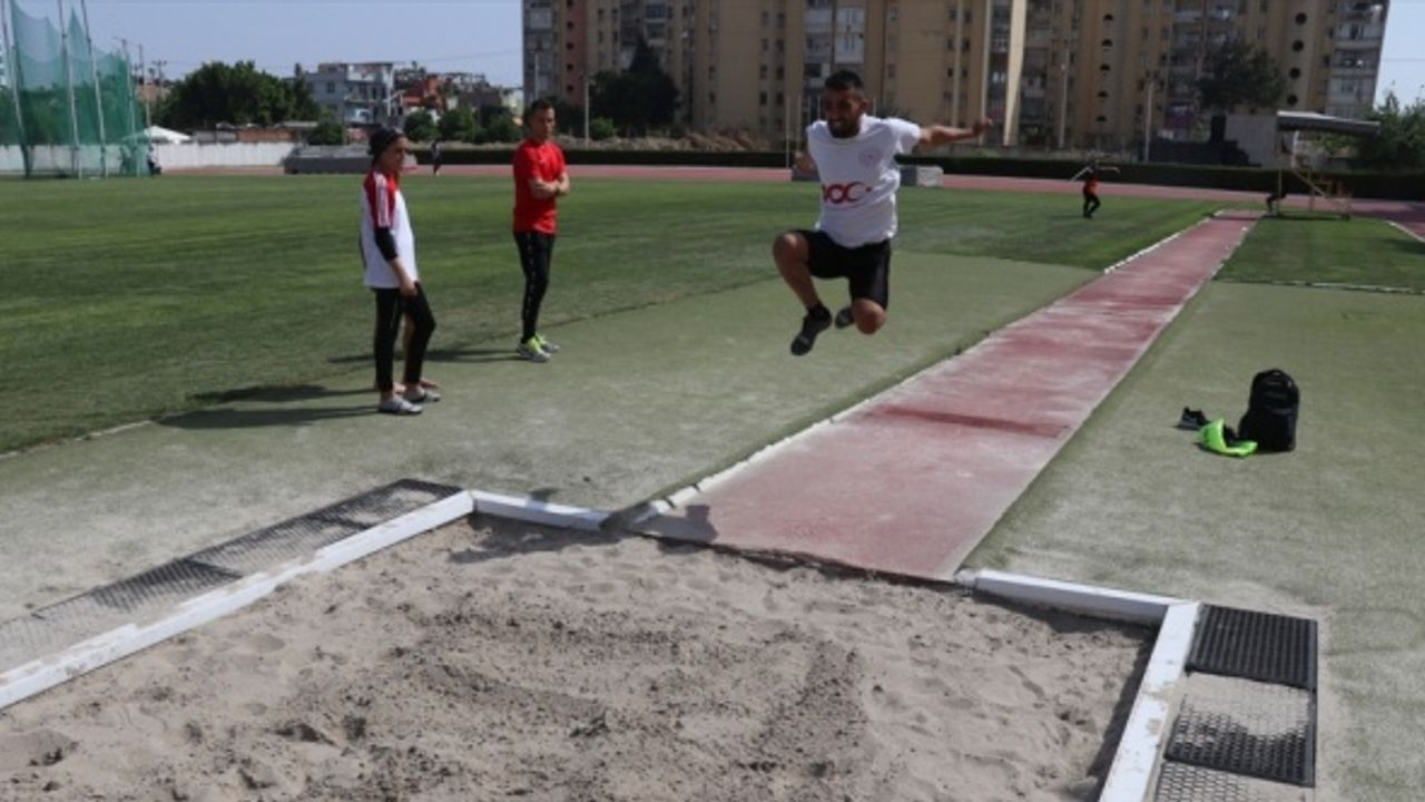 Görme engelli uzun atlamacı Abdürrahim Kılıç milli forma için ter döküyor